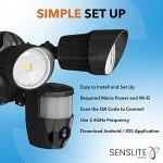 Smart Outdoor Security Camera Floodlight - 1080P