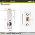 Sleek Nickel Internal Tubular Mortice Latch