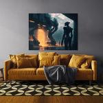 Cyberpunk Automation Wall Art - 48x36