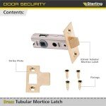 Brass Tubular Mortice Latch 2.5" - Sterling TML125