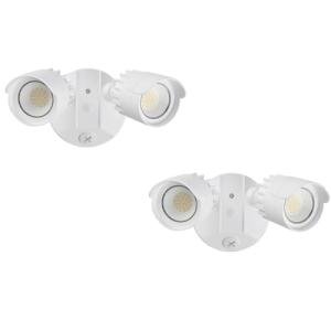 LUXFLY Outdoor LED Flood Lights - 2 Pack