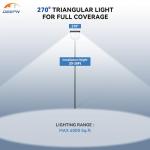 Bright LED Solar Security Light with Motion Sensor