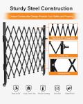 Folding Security Gate - Expandable Aluminum Driveway Barrier