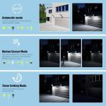 Solar Motion Sensor Street Lights - 2 Pack