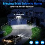 Solar Motion Sensor Lights with Remote Control