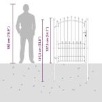 Sturdy Powder-Coated Steel Garden Security Gate
