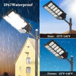 Ofuray 6000W Solar Street Flood Lights Outdoor