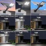 Ofuray 6500K Solar Motion Security Flood Lights