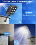 Solar Motion Sensor Street Light for Security
