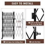 Hipicute Portable Steel Folding Security Gate