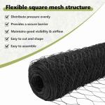 vidaXL Grey Hexagon Steel Garden Security Fence