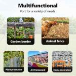 vidaXL Grey Hexagon Steel Garden Security Fence