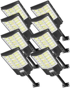 Sararoom 8-Pack Solar Motion Sensor Flood Lights