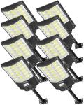 Sararoom 8-Pack Solar Motion Sensor Flood Lights