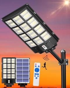 Solar Street Light with Motion Sensor, 600000LM