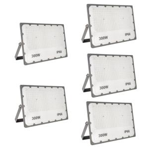 300W Outdoor LED Floodlight Security Light Set