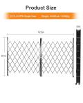 Expandable Double Folding Security Gate, 61" x 122