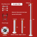 Heavy-Duty Outdoor CCTV Camera Mounting Pole