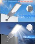 Solar Street Light with Motion Sensor, 1000000LM