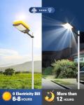 Sararoom 8-Pack Solar Motion Sensor Flood Lights