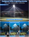 Solar Street Light with Motion Sensor, 1000000LM