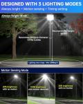 Gefolly SL-2100W Solar Motion Sensor Flood Light