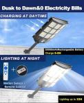 JAYNLT Solar Motion Sensor Street Light 3500W