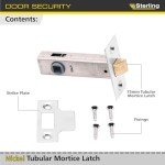 Sleek Nickel Internal Tubular Mortice Latch
