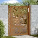 Weatherproof Steel Garden Gate with Cross Design