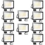 10-Pack LED Security Floodlights with Motion Sensor