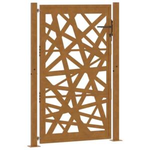 VidaXL Weathering Steel Garden Security Gate