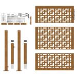 Weatherproof Steel Garden Gate with Cross Design