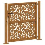 Weathering Steel Leaf Design Garden Security Gate