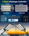Solar Motion Sensor Flood Light for Outdoors