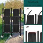Expandable Folding Security Gate for Indoor/Outdoor Use