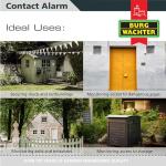 Burg Wachter EA306 Magnetic Door or Window Contcat Alarm - White (Pack of 3)