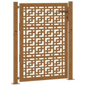 Weatherproof Steel Garden Gate with Cross Design