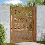 Weatherproof Steel Garden Gate with Cross Design