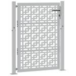 Weatherproof Steel Garden Gate with Cross Design