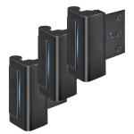 KOVOSCH 3 Pack Home Security Door Lock Reinforcement, Childproof Door Reinforcement Lock Withstand 800 lbs for Inward Swinging Door, Door Security Lock to Prevent Unauthorized Entry, Black