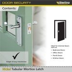 Sleek Nickel Internal Tubular Mortice Latch