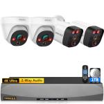 8MP Wired Dome IP Cameras - 4K HD Security