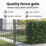 Sturdy Powder-Coated Steel Garden Security Gate