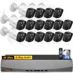 4K Outdoor Security Camera System with 2-Way Audio
