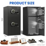 Large Fireproof Waterproof Safe with Digital Keypad