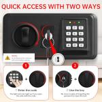 Large Fireproof Safe with Digital Keypad Security