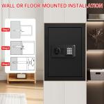 Large Fireproof Safe with Digital Keypad Security
