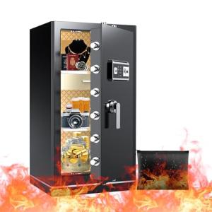 Large Fireproof Wifi Smart Safe with Drawer