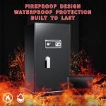 Large Fireproof Wifi Smart Safe with Drawer