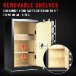 Large Fireproof Wifi Smart Safe with Drawer